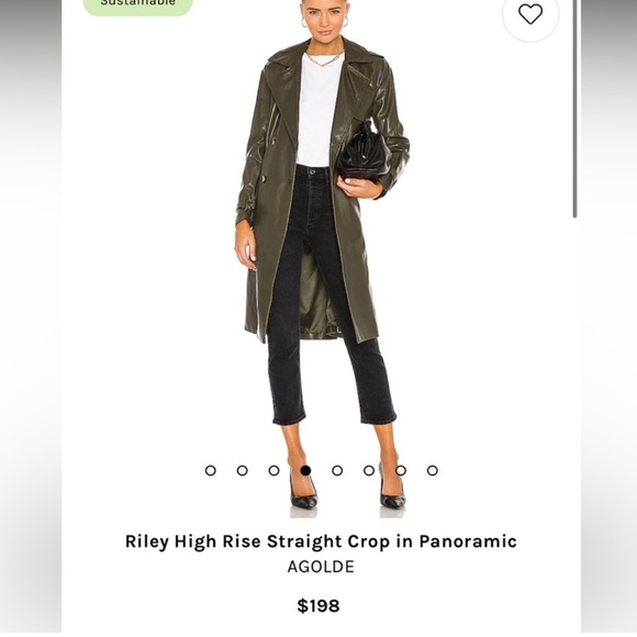 AGOLDE Riley High Rise Straight Crop Jeans Panoramic- Size 28 - Picture 2 of 10